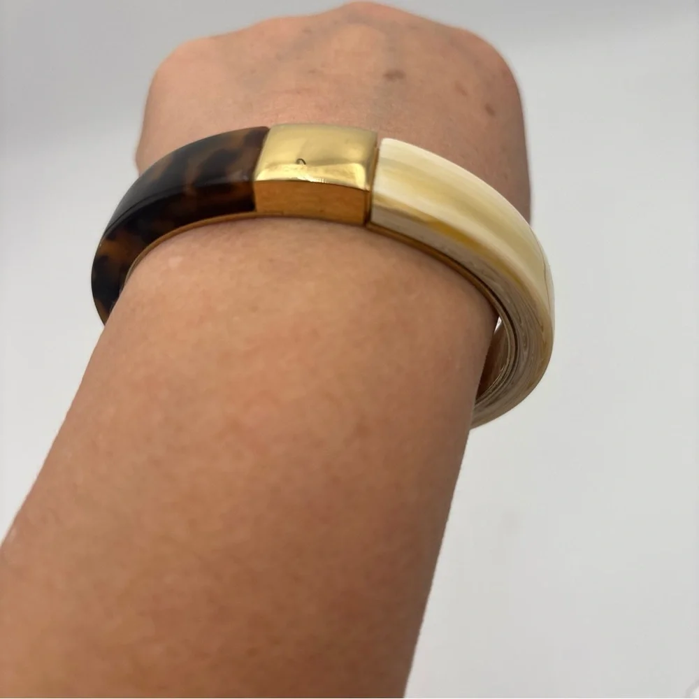 Michael Kors Gold and‎ Brown Bangle Bracelet